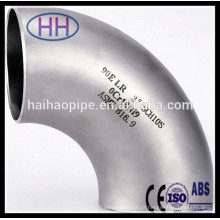 1/2 "-24" Seamless Butt Weld Acessórios para tubos de aço inoxidável